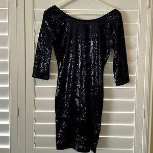 Midnight blue Sequin Dress